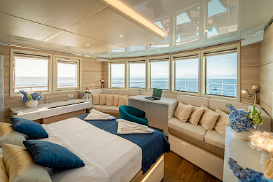 Yacht Riva cabin