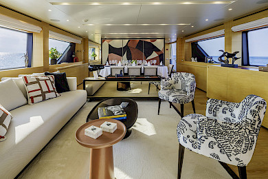 Yacht Elysium saloon