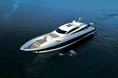 Yacht Quantum aerial view