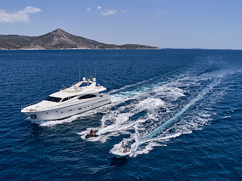 Yacht Estia Yi aerial view