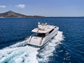 Yacht Estia Yi back view