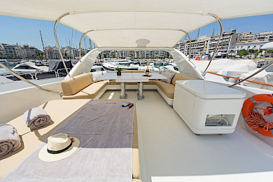 Yacht Alegria flybridge