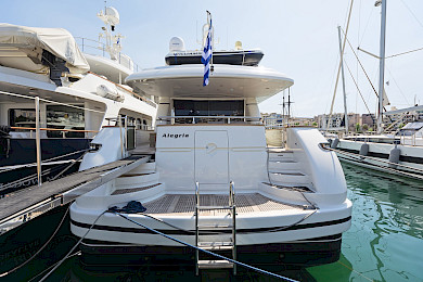 Yacht Alegria back view