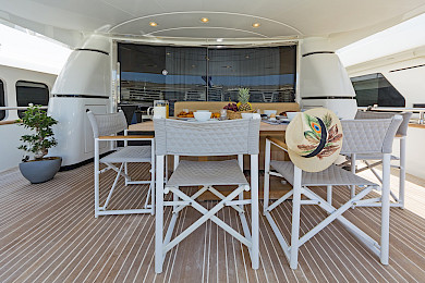 Yacht Alegria aft