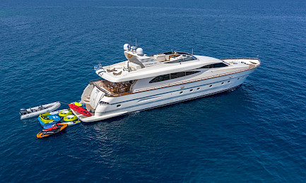 Yacht Vyno aerial view